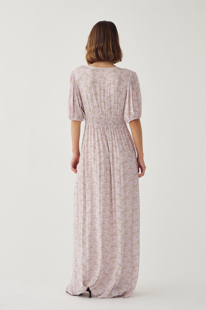 Noella - N-Lilith Ss Maxi Dress 15630001 - 1451 - Dolley Pink Print Kjoler 