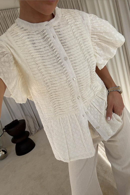 Noella - N-Loulou Blouse 17040001 - 028 - White