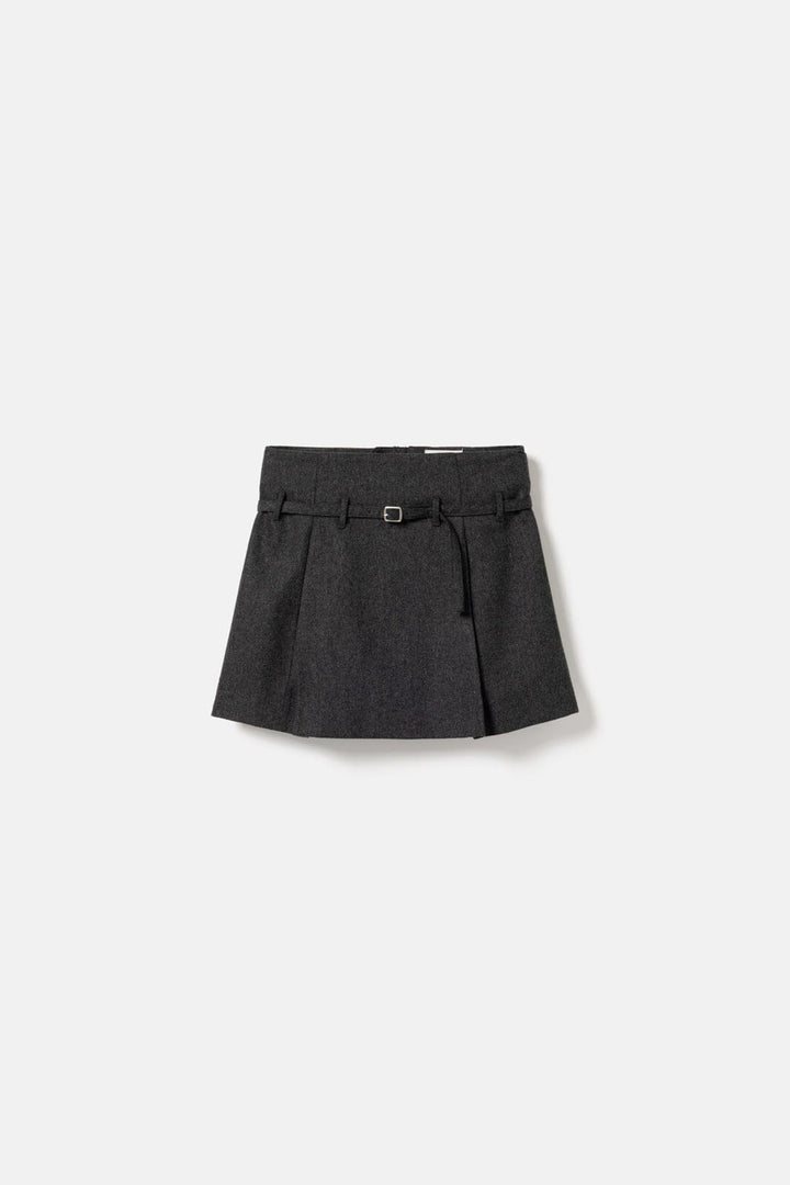 Noella - N-Madena Skirt 16390002 - 019 - Dark Grey Melange