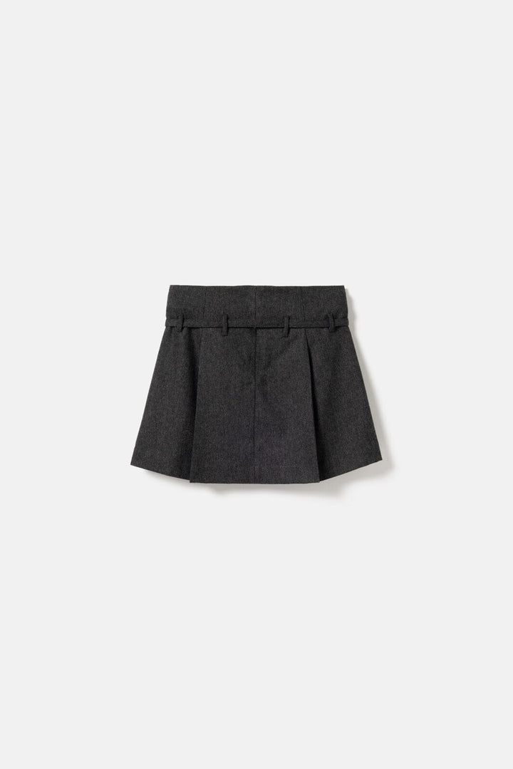Noella - N-Madena Skirt 16390002 - 019 - Dark Grey Melange
