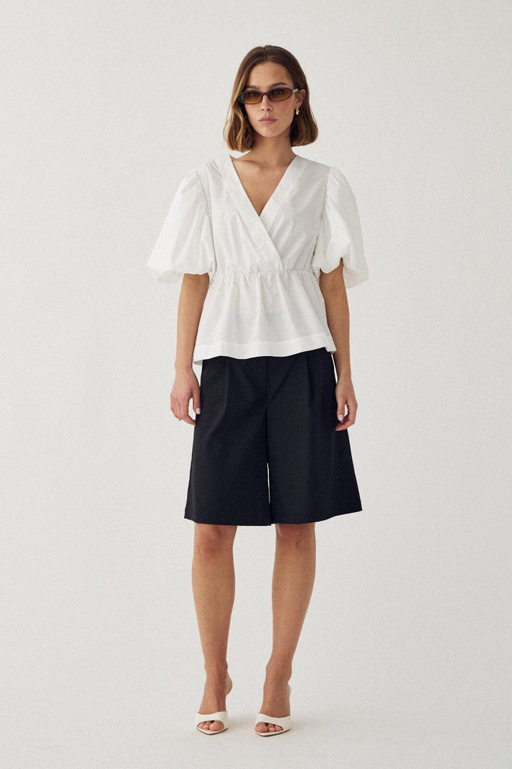 Noella - N-Magdalena Blouse 14540009 - 028 - White Bluser 