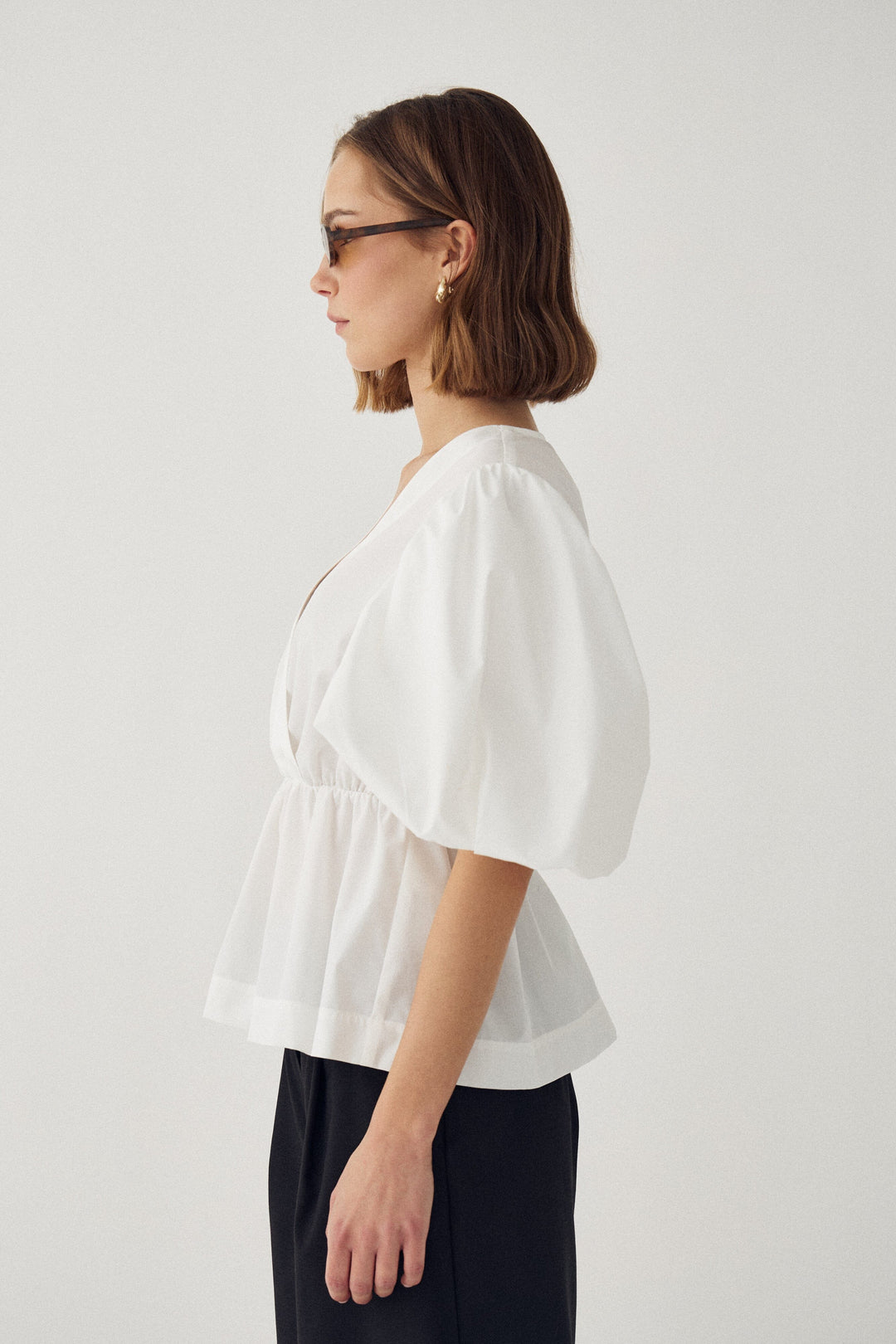 Noella - N-Magdalena Blouse 14540009 - 028 - White Bluser 