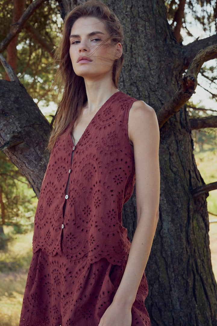 Noella - N-Maite Blouse 15760001 - 409 - Terracotta Bluser 