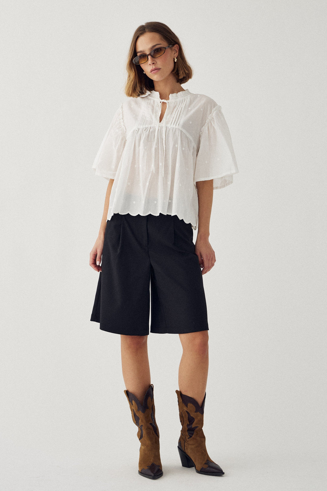 Noella - N-Marielle Blouse 15780001 - 028 - White Bluser 
