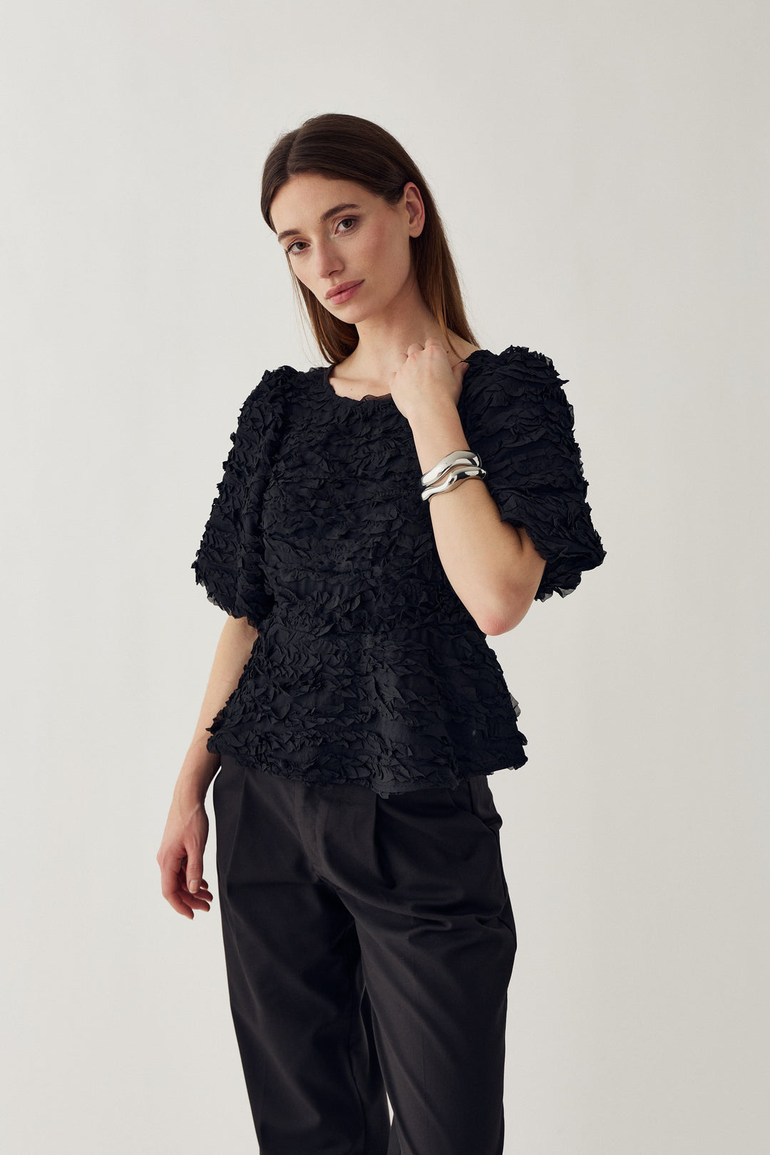 Noella - N-Marisa Blouse 16200001 - 004 - Black Bluser 