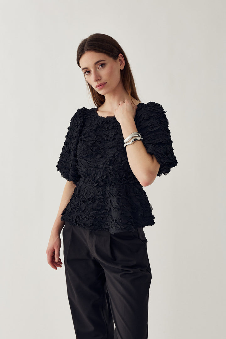 Noella - N-Marisa Blouse 16200001 - 004 - Black Bluser 
