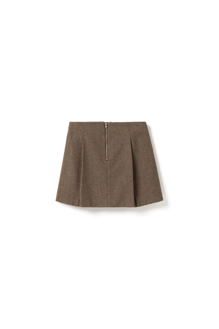 Noella - N-Maybelle Skirt 16180002 - 1488 - Brown Herringbone