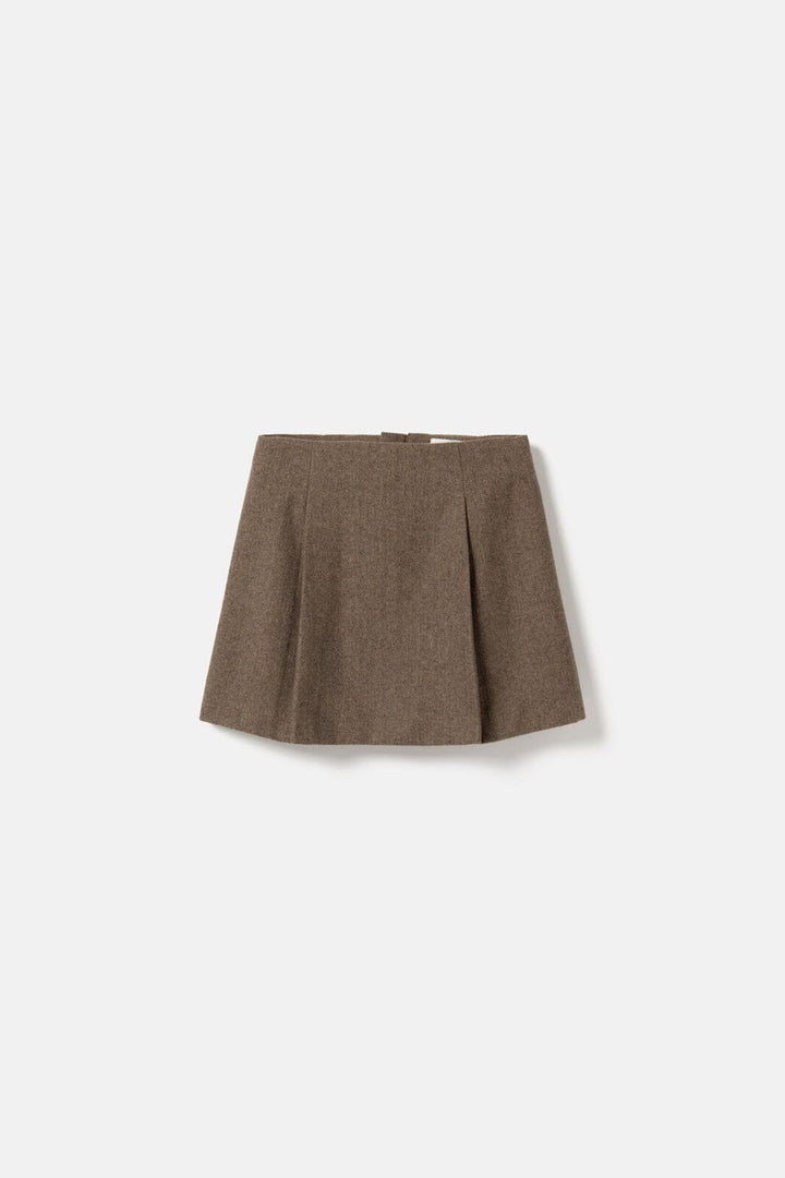 Noella - N-Maybelle Skirt 16180002 - 1488 - Brown Herringbone