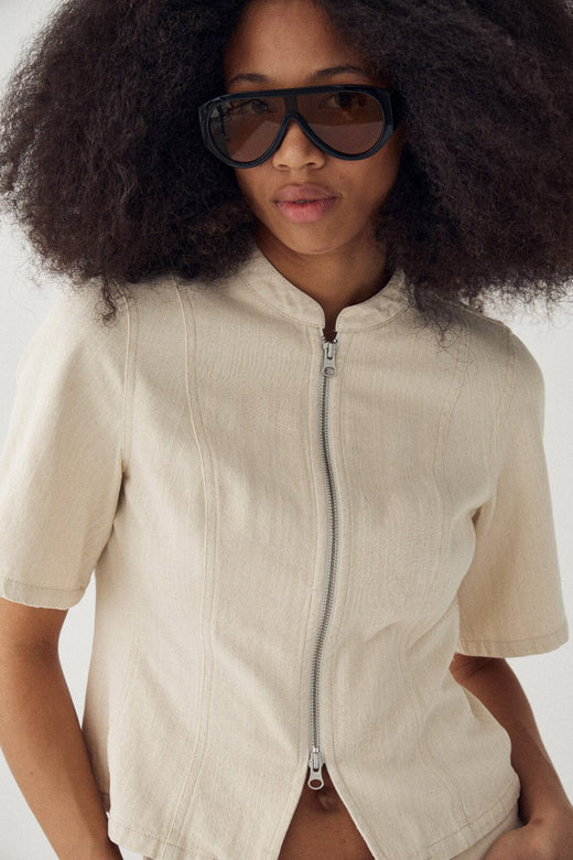 Noella - N-Mazie Ss Jacket 15580001 - 974 - Ivory Jakker 