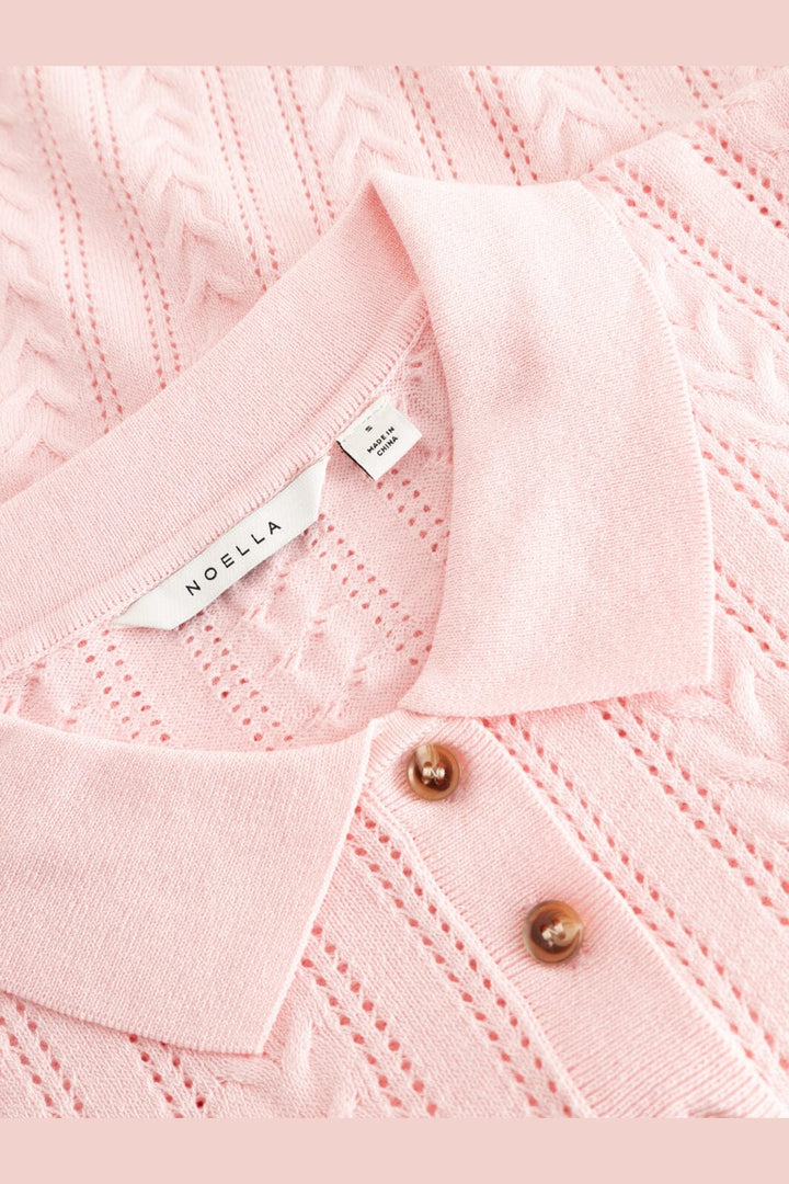 Noella - N-Mecca Knit Polo 15830001 - 1279 - Baby Pink