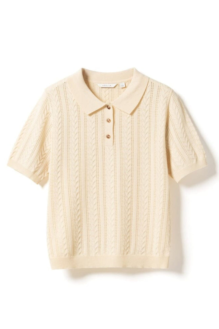 Noella - N-Mecca Knit Polo 15830001 - 974 - Ivory