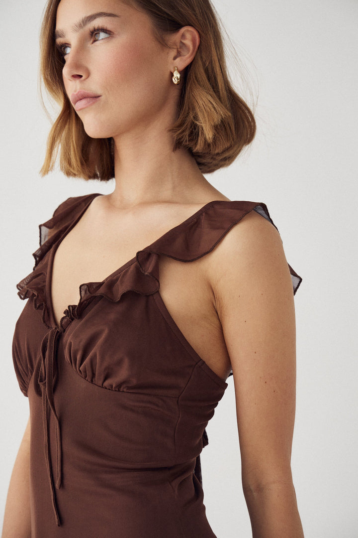 Noella - N-Melinda Dress 15300004 - 1463 - Tawny Brown Kjoler 