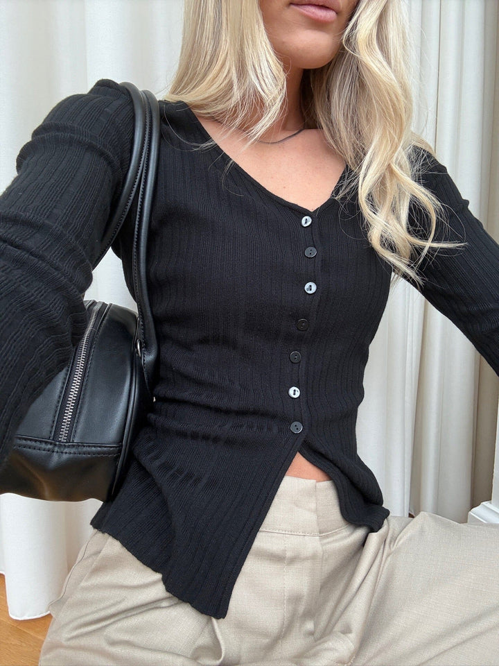 Noella - N-Melvie Top 16520001 - 004 - Black Bluser 