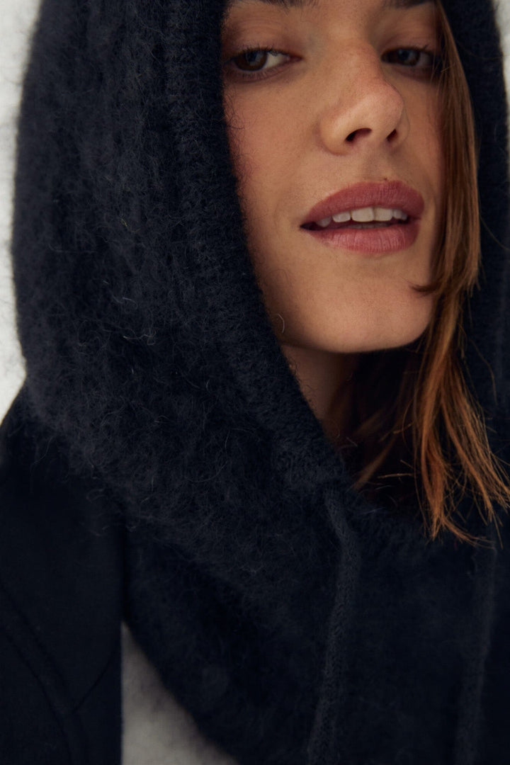 Noella - N-Merle Knit Balaclava 15250007 - 004 - Black Accessories 
