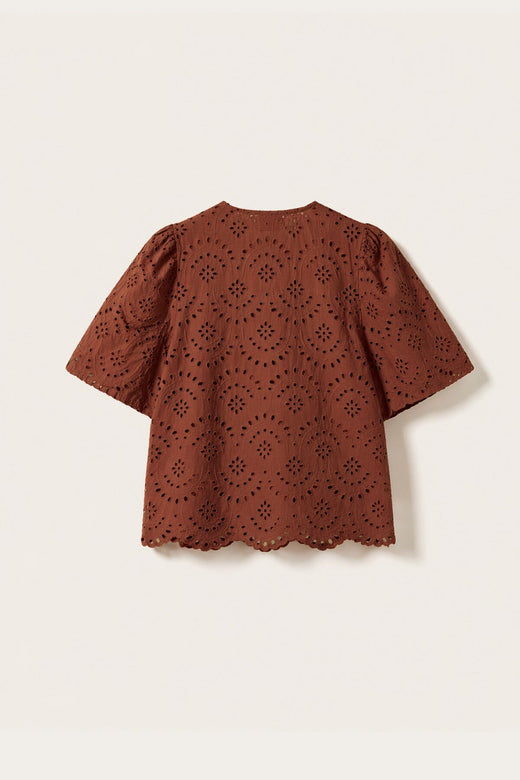Noella - N-Mika Blouse 15760002 - 409 - Terracotta Bluser 