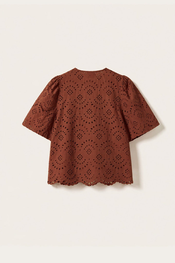 Noella - N-Mika Blouse 15760002 - 409 - Terracotta Bluser 