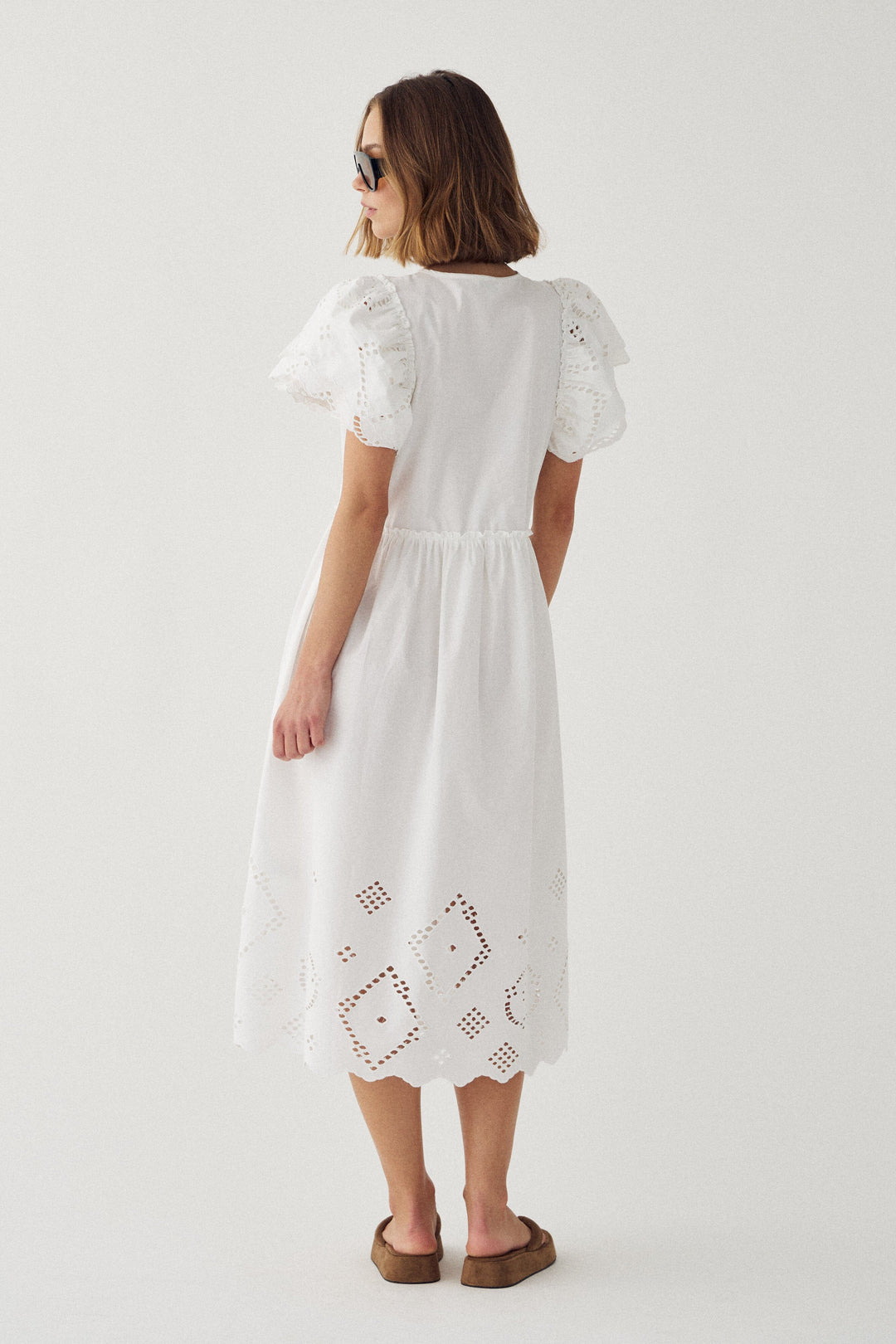Noella - N-Monica Dress 15070001 - 1249 - White Kjoler 