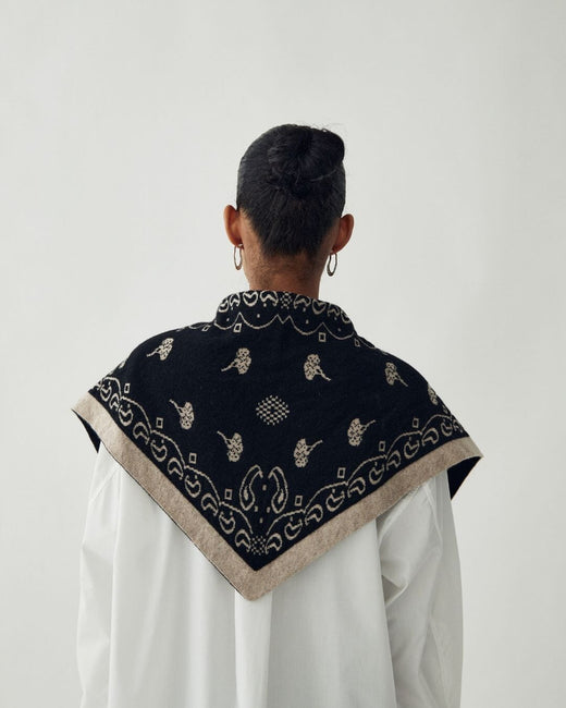 Noella - N-Neomi Scarf 17210001 - 477 - Sand Black Mix Tørklæder 