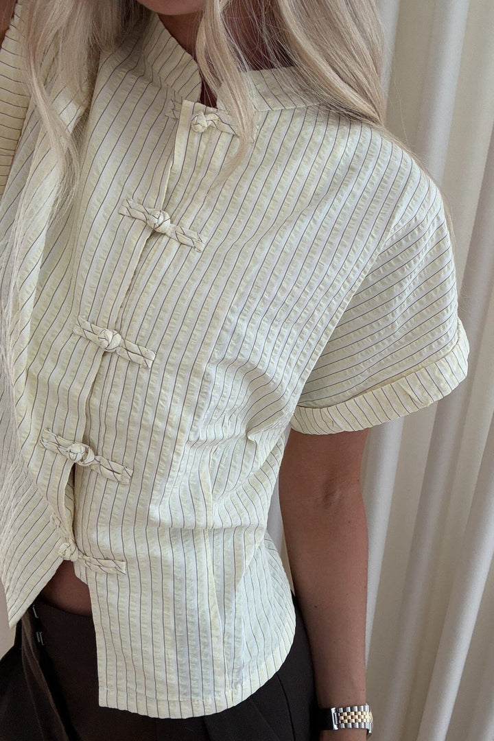 Noella - N-Norma Blouse 17100002 - 1543 - Etta Butter Stripe Bluser 