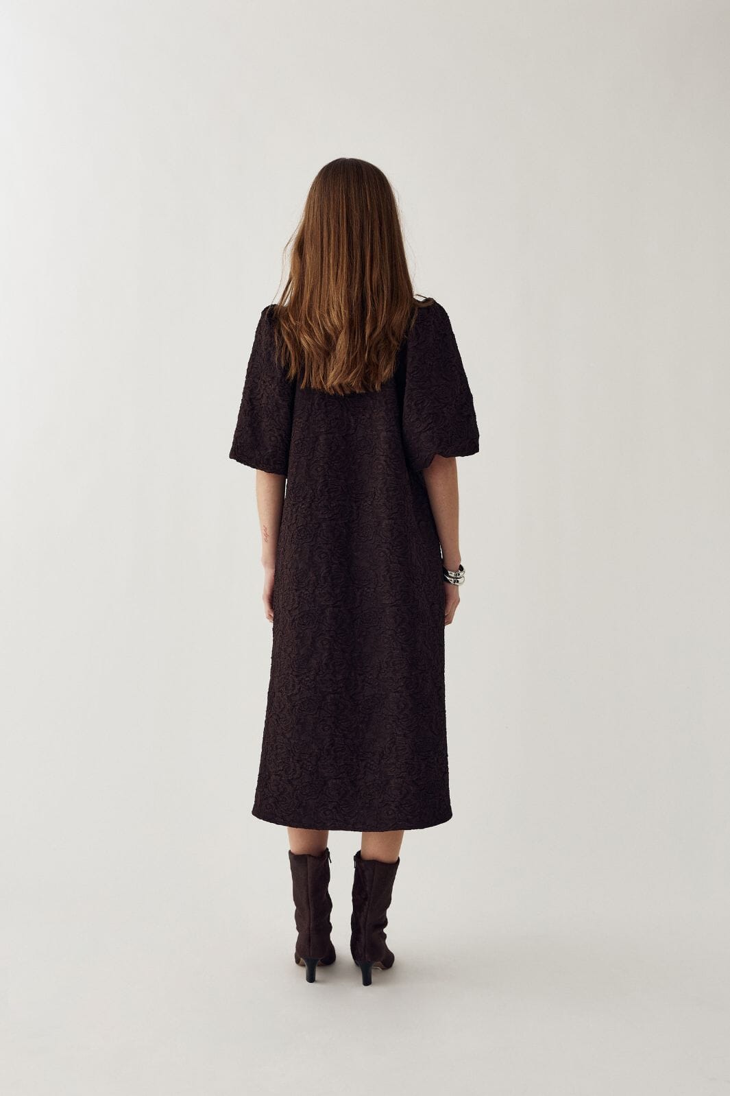 Noella - N-Pastis Long Dress 14840001 - 674 - Chocolate Kjoler 