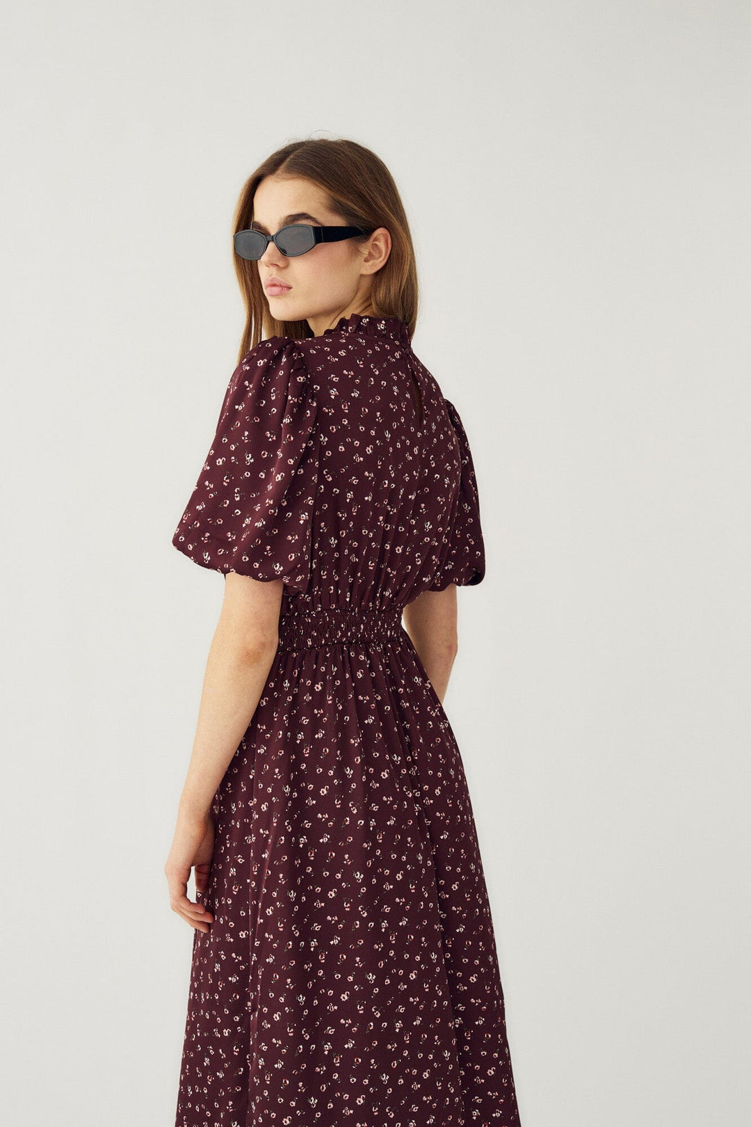 Noella - N-Ruth Dress 15900001 - 1472 - Dwyn Burgundy Print Kjoler 