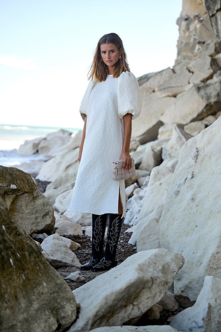 Noella - Reno Pastis Long Dress - Cream Kjoler 