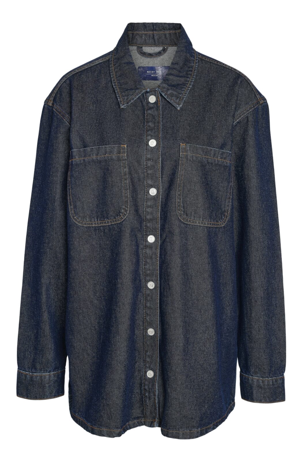 Noisy May - Nmalva L/S Denim Shacket Az386Db - 4532250 Dark Blue Denim