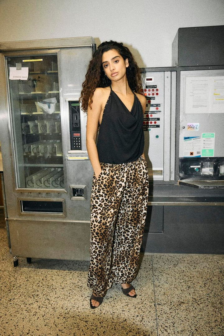 Noisy May - Nmbeya Balloon Leo Satin Pant - 5164970 Birch Leo