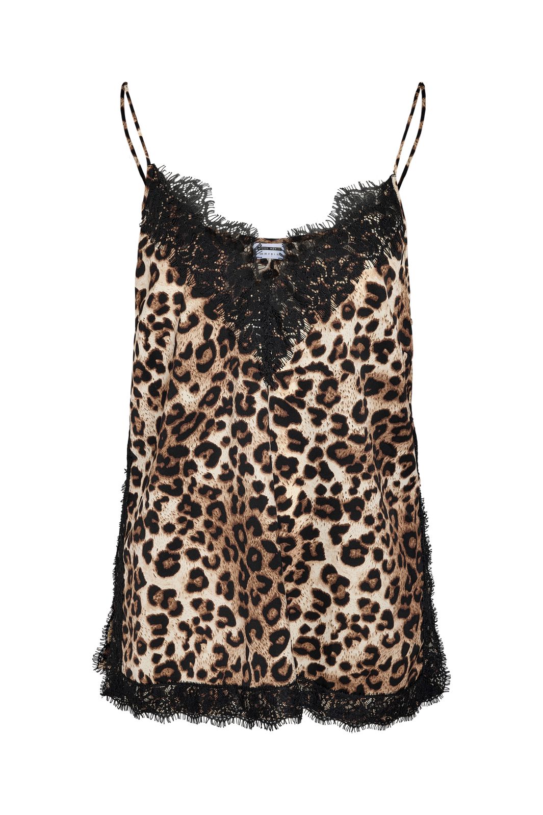 Noisy May - Nmbeya S/L V-Neck Lace Leo Top - 5164980 Birch Leo