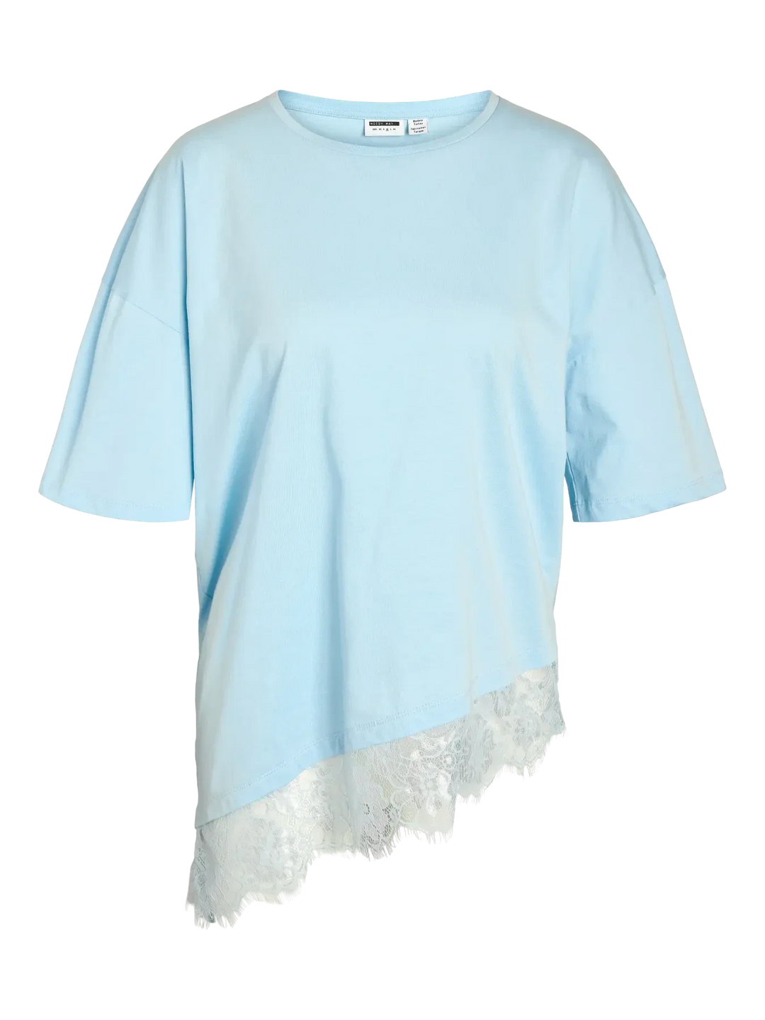 Noisy May - Nmeasy Lace Detail S/S T-Shirt /Tnt - 5141561 Cerulean Dtm Lace T-shirts 