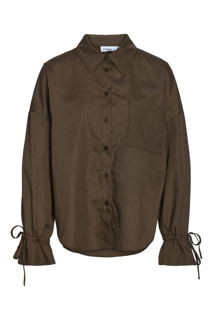 Noisy May - Nmfjola L/S Shirt - 5086502 Chocolate Brown