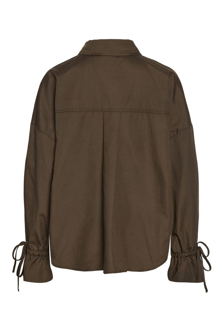 Noisy May - Nmfjola L/S Shirt - 5086502 Chocolate Brown