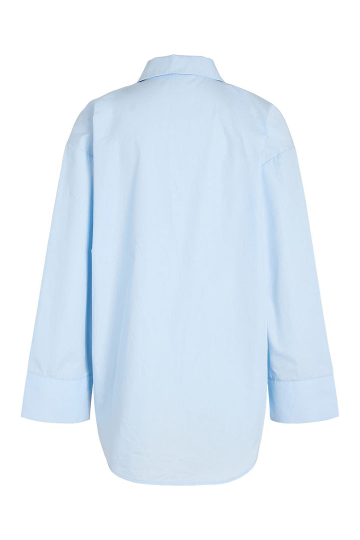Noisy May - Nmfrida L/S Button Lace Shirt Tnt/17 - 5200828 Cerulean