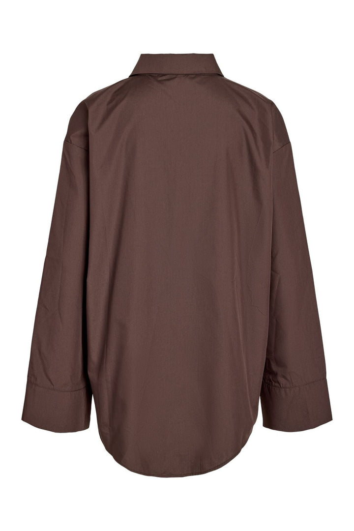 Noisy May - Nmfrida L/S Button Lace Shirt Tnt/17 - 5208206 Puce