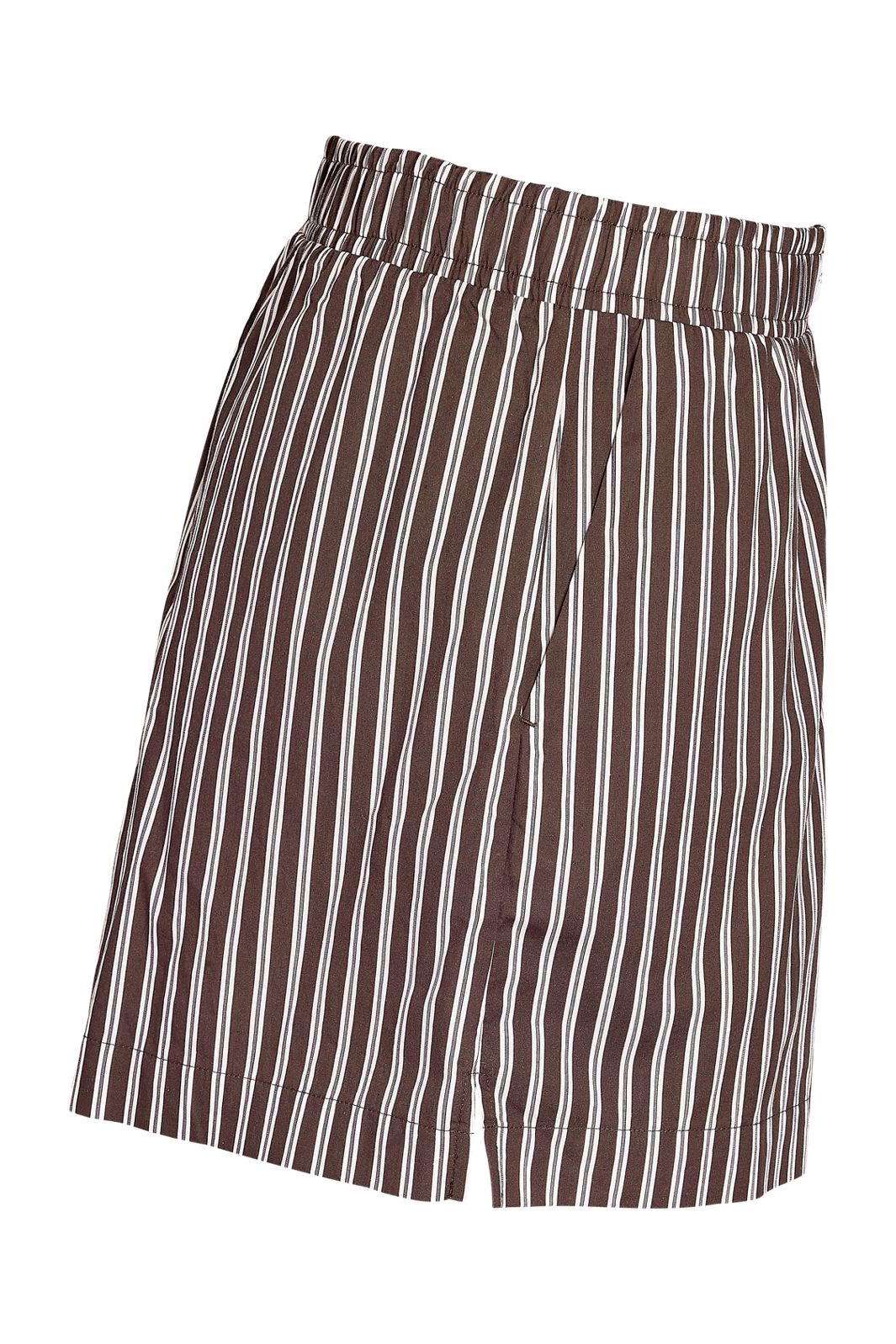 Noisy May - Nmfrida Stripe Shorts - 5191130 Chocolate Brown Birch