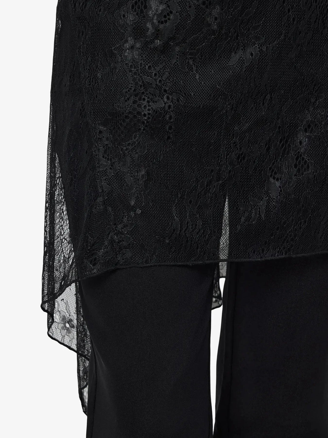 Noisy May - Nmida Elasticated Lace Skirt - 5097953 Black Nederdele 