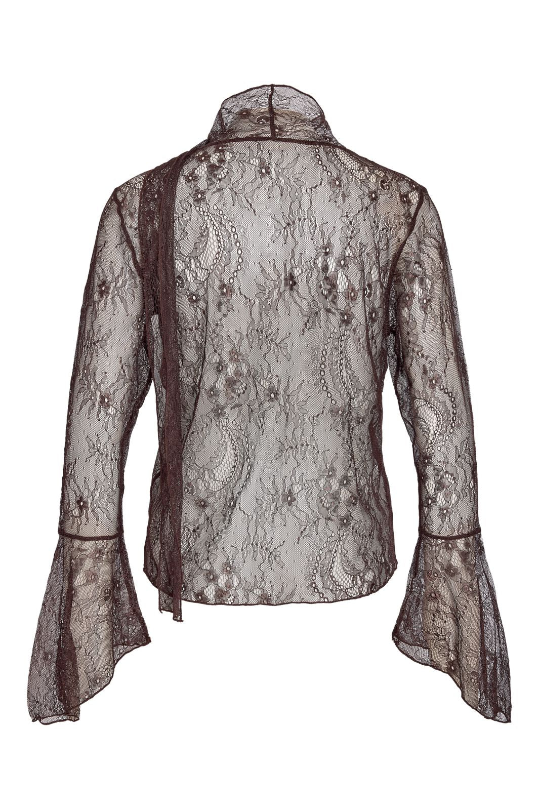 Noisy May - Nmida L/S Lace Scarf Top - 5213801 Delicioso