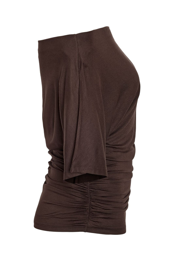 Noisy May - Nmjune One Shoulder Top - 5111565 Chocolate Brown