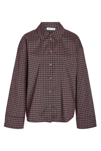 Noisy May - Nmkilah L/S Scarfshirt - 5255183 Hot Fudge Birch Skjorter 