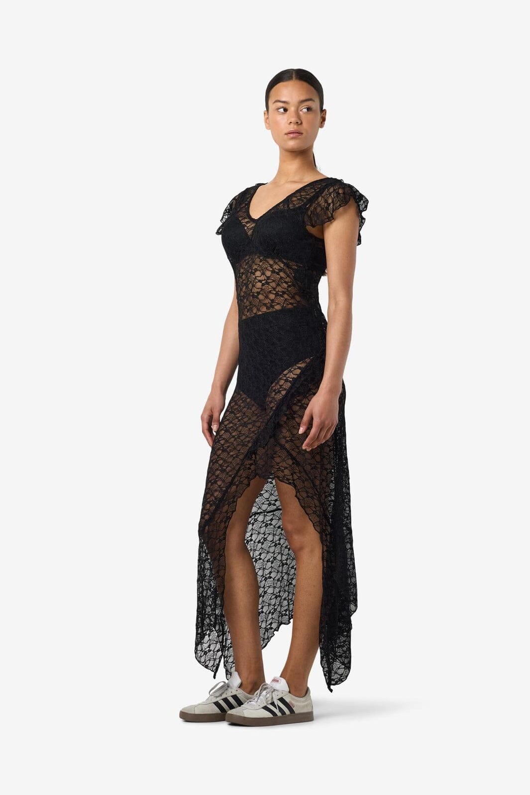 Noisy May - Nmlacey C/S Maxi Dress - 4845489 Black