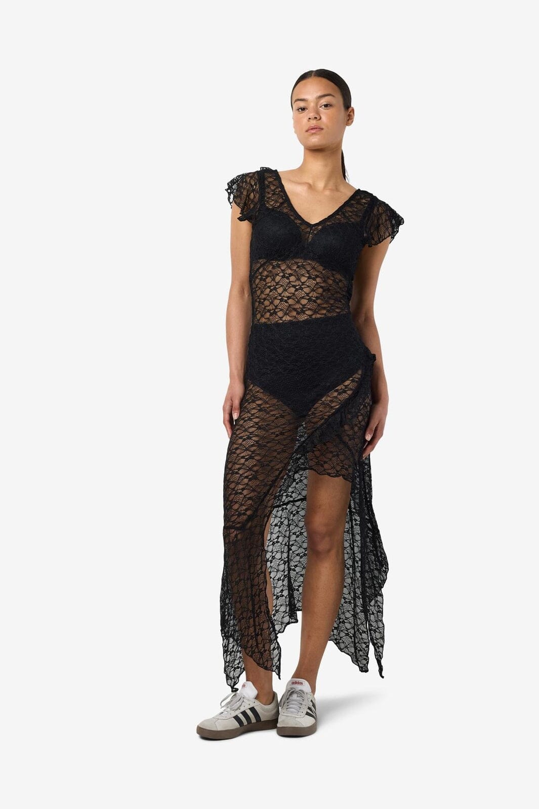 Noisy May - Nmlacey C/S Maxi Dress - 4845489 Black