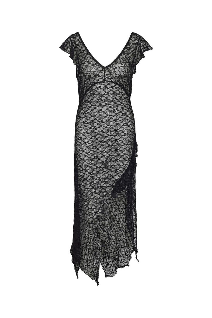 Noisy May - Nmlacey C/S Maxi Dress - 4845489 Black
