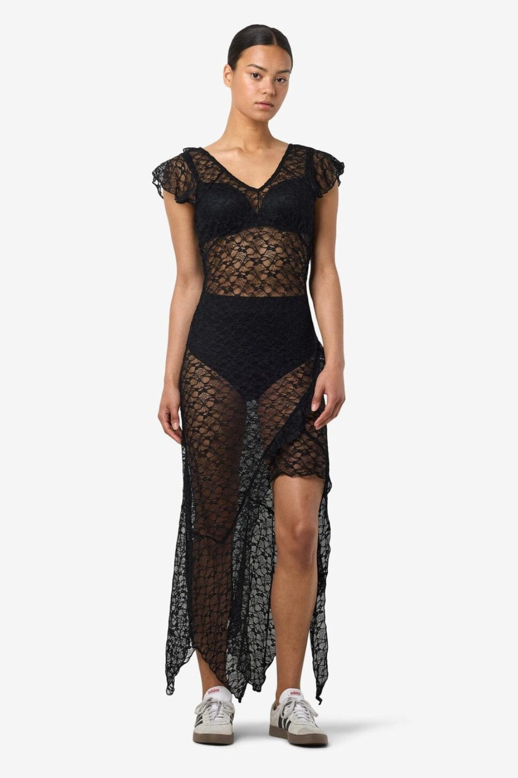 Noisy May - Nmlacey C/S Maxi Dress - 4845489 Black