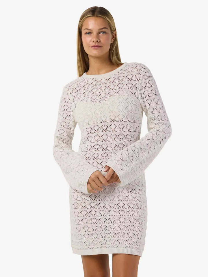Noisy May - Nmlaika L/S Flared Sleeve Knit Dress Fwd - 4946474 Birch Kjoler 