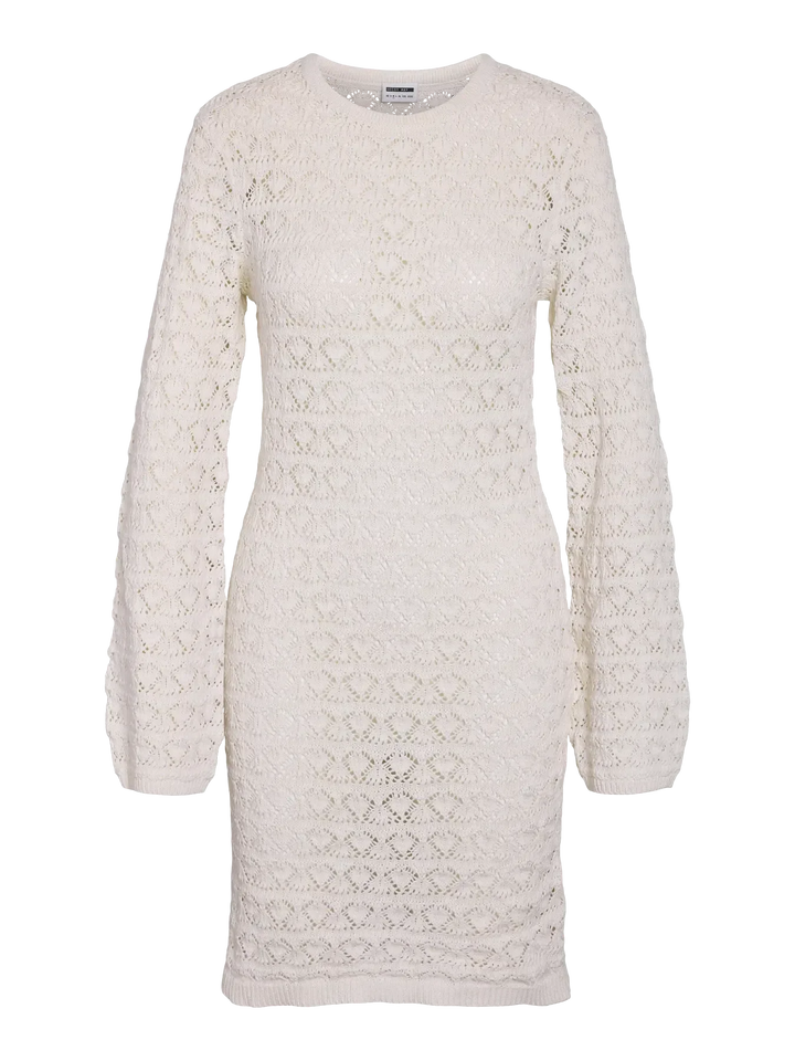 Noisy May - Nmlaika L/S Flared Sleeve Knit Dress Fwd - 4946474 Birch Kjoler 