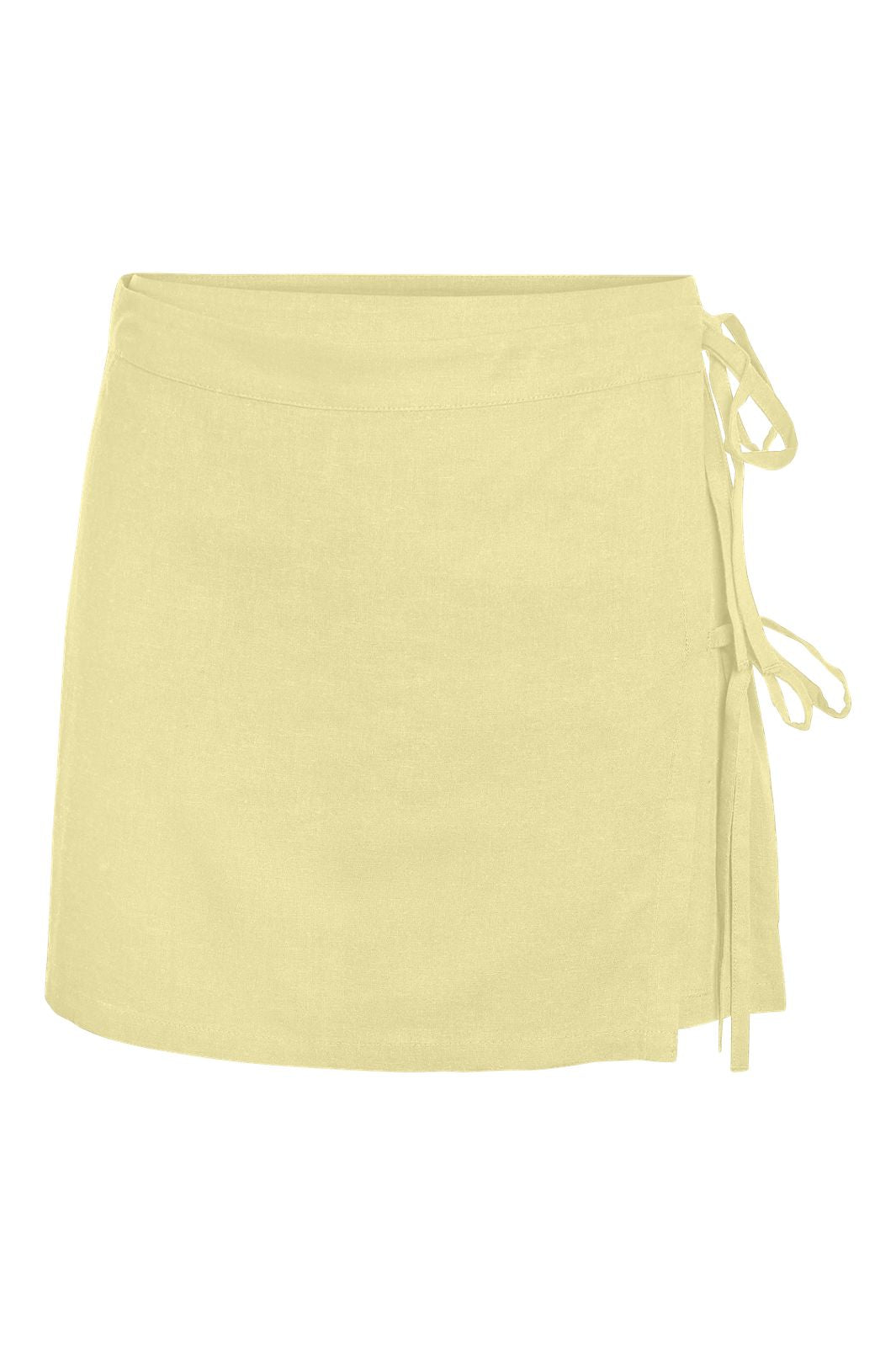 Noisy May - Nmleilani Nw Short Tie Skirt Fwd - 4993478 French Vanilla
