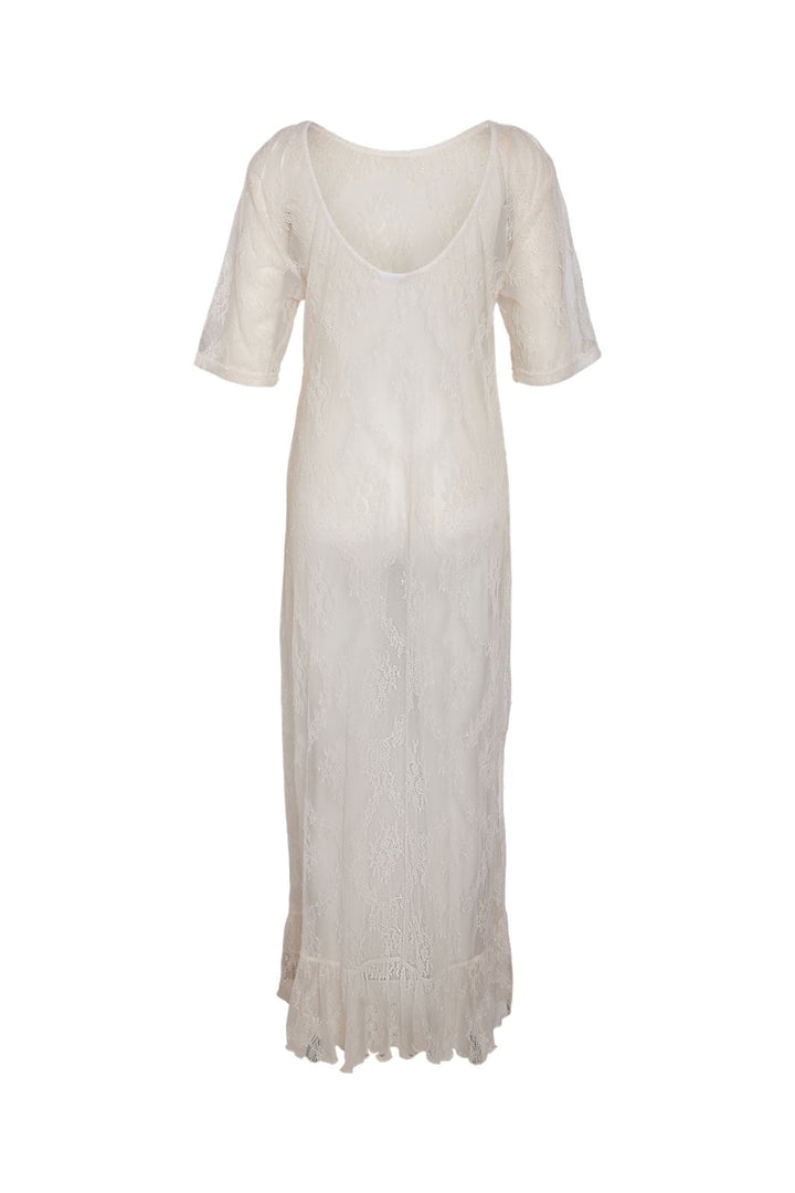 Noisy May - Nmlucia S/S Long Dress - 4980147 Cloud Dancer