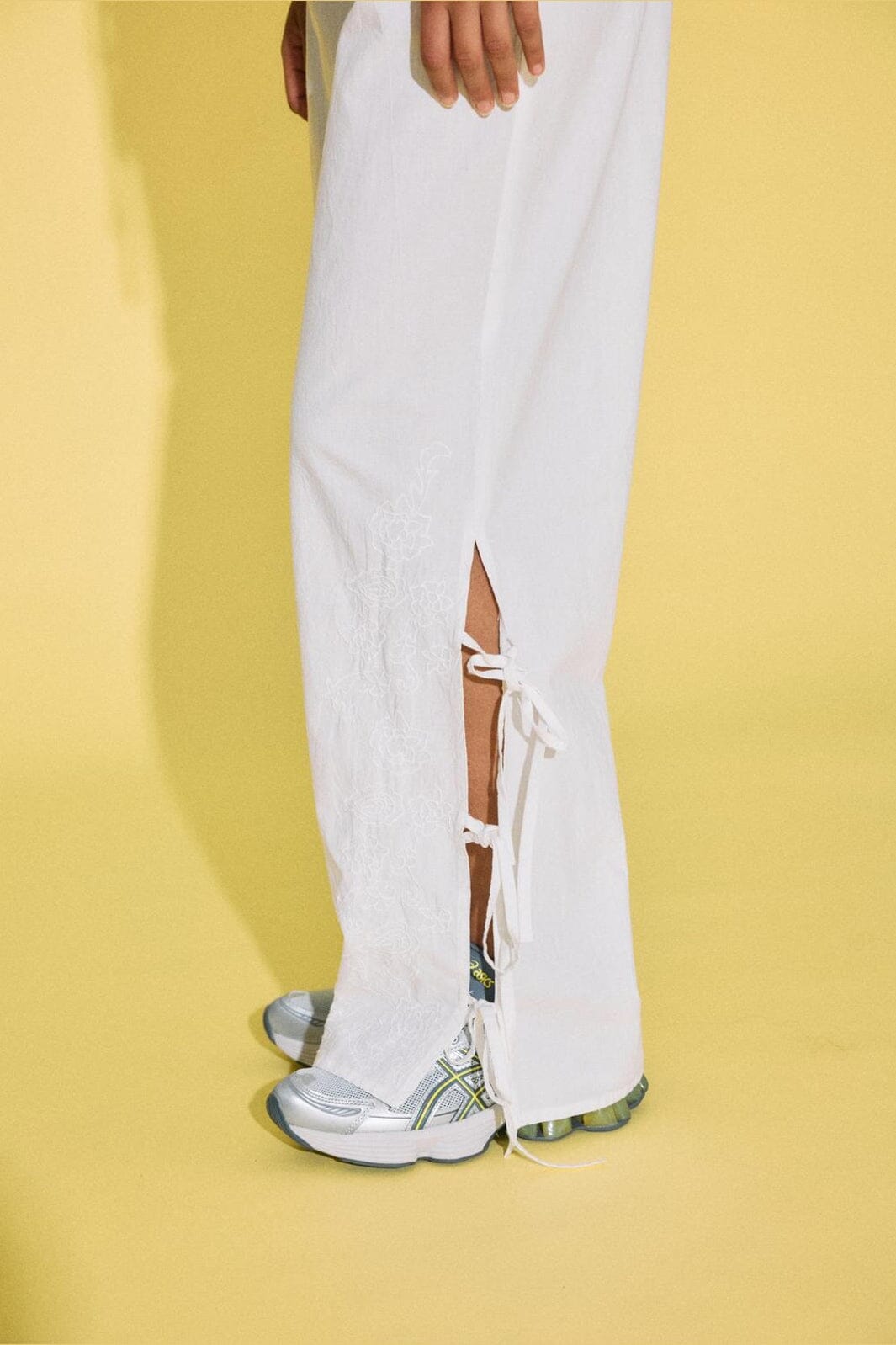 Noisy May - Nmmae Tie Pants - 5010920 Cloud Dancer