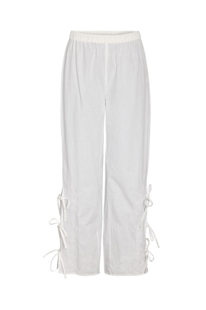 Noisy May - Nmmae Tie Pants - 5010920 Cloud Dancer