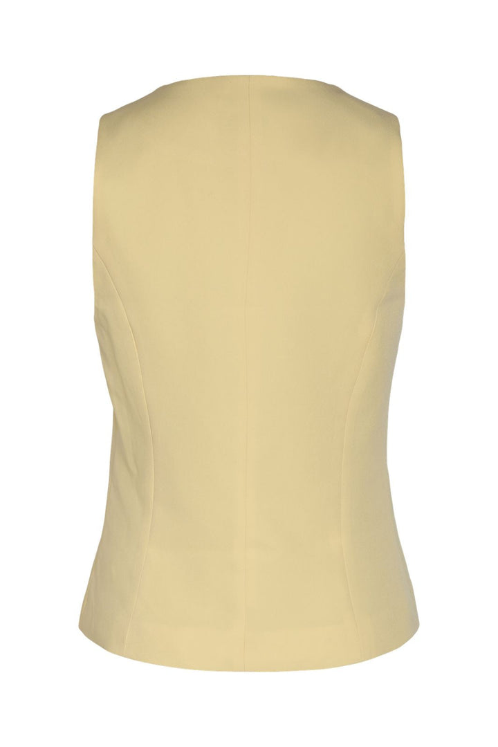Noisy May - Nmmaile S/L O-Neck Waistcoat Fwd - 4980151 French Vanilla